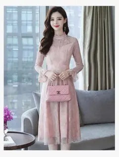 ワンピース　レース♡ ピンク