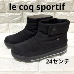 ★未使用品【ルコックスポルティフ】厚底ショートブーツ晴雨兼用⭐︎24センチ