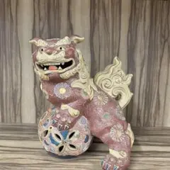 じゃれあい　玉乗り獅子　置物 Yahoo!オークション - シーサー 玉乗り獅子 狛犬 沖縄 陶器 魔
