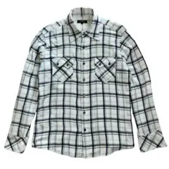 バーバリーブラックレーベル  長袖シャツ チェック柄 コットン ネルシャツ