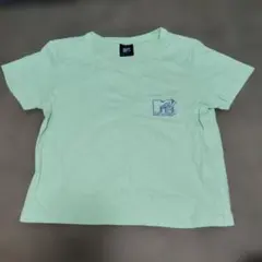 MTV ロゴ刺繍 半袖Tシャツ ライトグリーンのサムネイル