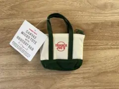 《新品タグ付き》 TRADER JOE'S マイクロトートエコバッグ グリーン