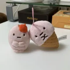 すみっコぐらし てのりぬいぐるみ アイスクリーム たぴおか タピオカ たびきぶん