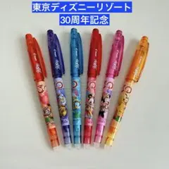 東京ディズニーリゾート　30周年 フリクションポイント 0.4mm 6本セットのサムネイル