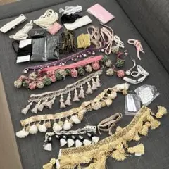 未使用　まとめ売り　お得　ブレード　タッセル　カルトナージュ　フランス　デコ