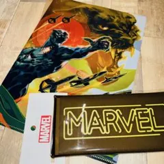 MARVEL ブラックパンサークリアファイル マルチケース イエローセットのサムネイル