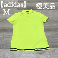 【極美品✨】adidas レディース　ゴルフウェア　シャツ　イエロー　蛍光色　Mのサムネイル