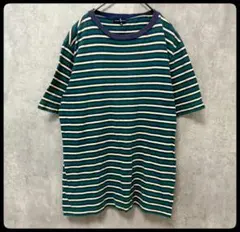 ラルフローレン　00s　ボーダーTシャツ　刺繍ロゴ　M
