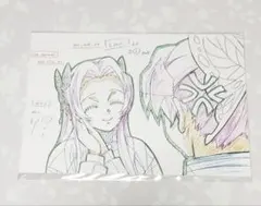 鬼滅の刃 ufotablecafe 絵巻カフェ 展示 ポストカード 胡蝶姉妹