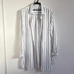 【インポートおしゃれ】numph ストライプ　ロングシャツ シャツ