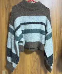 MURUA ニット レディース Fサイズ ブラウン グリーン 即購入⭕️