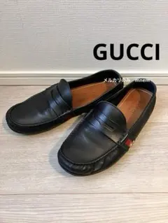 GUCCI ドライビング シューズ ローファー レザー ブラック