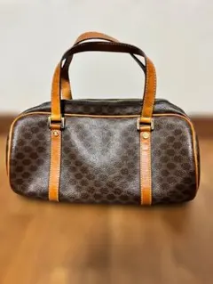 CELINE マカダム柄 ミニボストンバッグ　パピヨン型　ブラウンのサムネイル