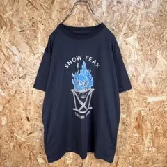 スノーピーク 焚火Tシャツ TAKIBI TIME 黒 速乾性アウトドアキャンプのサムネイル