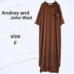 美品☆ Andrey and John Wad カットソーワンピース F 薄手のサムネイル