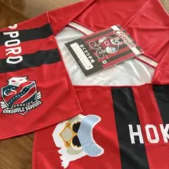 コンサドーレ札幌 お薬手帳とフード付きマフラー