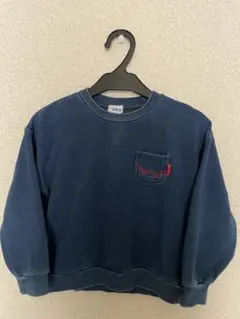 EDWIN トレーナー　裏起毛　ネイビー 120