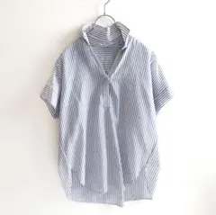 美品☆近年モデル マーガレットハウエル ビッグカラーブラウス