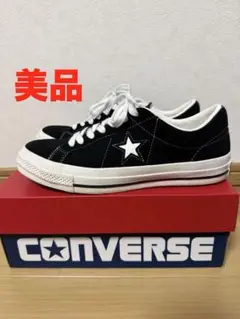 【美品】26cm CONVERSE ワンスター ブラック スエード スニーカー