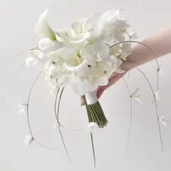 アーティシャルフラワー ウェディングブーケ ブートニア 造花