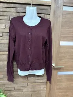 ⌘ H&Ｍ　⌘ バーガンディ カーディガン