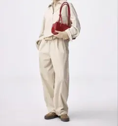 GU ★ コーデュロイバレルレッグイージーパンツ ★ M