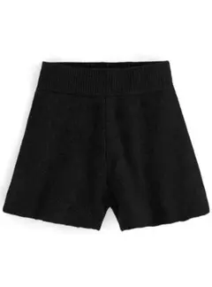 【新品・未使用】GRL Sサイズ ニットショートパンツ ブラック