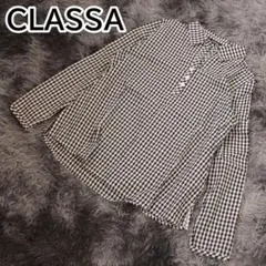 CLASS A シャツ ギンガムチェック レディース ブラック M