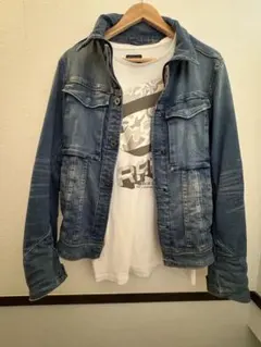 本日限定価格　G-STAR デニムジャケット 　Sサイズ相当　Tシャツセット