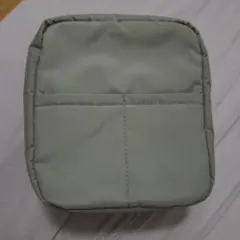 無印良品 MUJI ナイロンメイクポーチ 旅行 緑 ライトグリーン