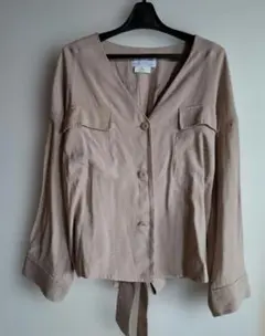 CIAOPANIC TYPY ベージュ ノーカラージャケット