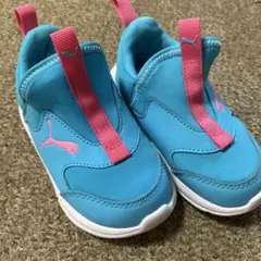 Puma ベビー スニーカー 青 ピンク　14センチ
