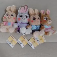 ズートピア ぬいぐるみ FukuFuku ジュディファミリー4体セット