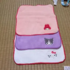 マイメロディ・ハローキティ・クロミ ハンカチ3枚セット