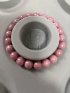 ロードナイト天然石 ピンク ブレスレット 16cm