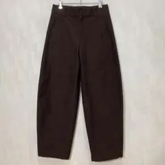 UNIQLO ジャージーバレルレッグパンツ M ブラウン 26年482287