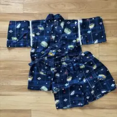 ★サンリオ★ ザ・ラナバウツ 車柄 甚平 110cm はたらく車