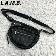 L.A.M.B. ショルダーバッグ　フェイクレザー　バイカー　大容量ボディバッグ