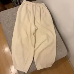 新品未使用タグ付きPOUDOUDOU ワイドパンツ　アイボリー