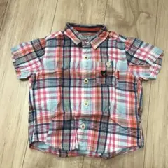 ミキハウス ダブルb 半袖チェックシャツ