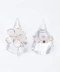 889◇桜モチーフリングＳＥＴ アクシーズ さくら SAKURA サクラ 指輪