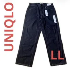 UNIQLO ワイドフィットテーパードジーンズ 35（88cm）