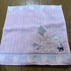 JILL STUART 刺繍タオルハンカチ ピンク