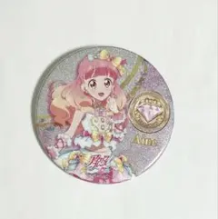アイカツフレンズ グリッター缶バッジ 友希あいね あいね ジュエリングドレス