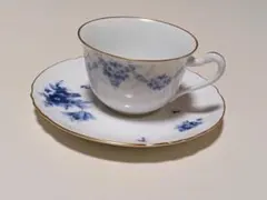 【新品未使用】香蘭社　青い花柄のティーカップ・ソーサー セット 香蘭社ターコイズブルー レア ティーカップ ソーサー 2個セット - メルカリ