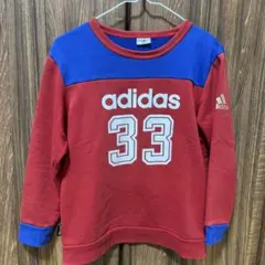 adidas トレーナー 赤 青　KIDS