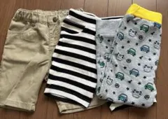 ベビー キッズ ボトムス パンツ 半ズボン 長ズボン 3点セット 95cm