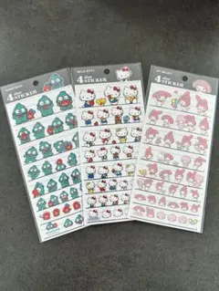 4サイズステッカー ハンギョドン　ハローキティ　マイメロディ
