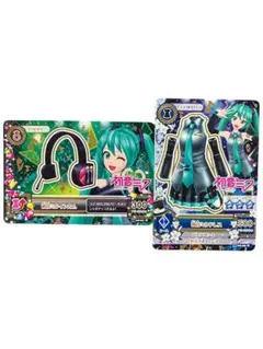 初音ミクコラボ！アイカツ 初音ミクドレス＆インカム