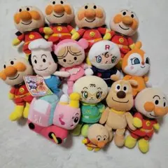 アンパンマン ぬいぐるみセット　13体　指人形おまけ
